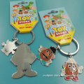 Custom Iron Stamping Enamel Cartoon Keychain